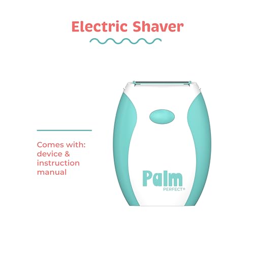 PalmPerfect Electric Shaver for Women ? Bi-Directional Triple Blade Razor for Legs, Underarms & Bikini Line ? Wet/Dry Portable Shaver with Non-Slip Rubber Grip ? Battery Powered