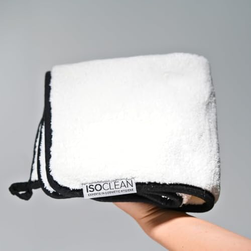 Isoclean Microfibre Towel - Soft, Absorbent Cloth for Makeup Brushes (8x8 in)