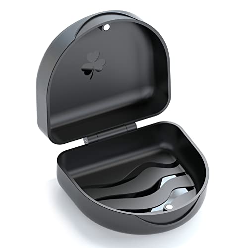 ARGOMAX Black Retainer Case for Clear Aligners & Mouth Guards
