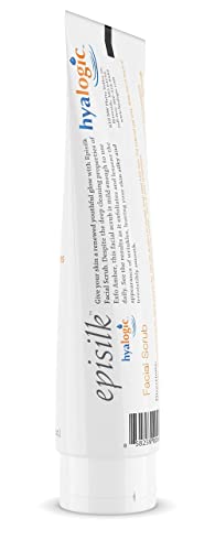 Hyalogic Episilk Facial Scrub Standard Packaging - Gentle Daily Exfoliator with Amber & Hyaluronic Acid, 130g