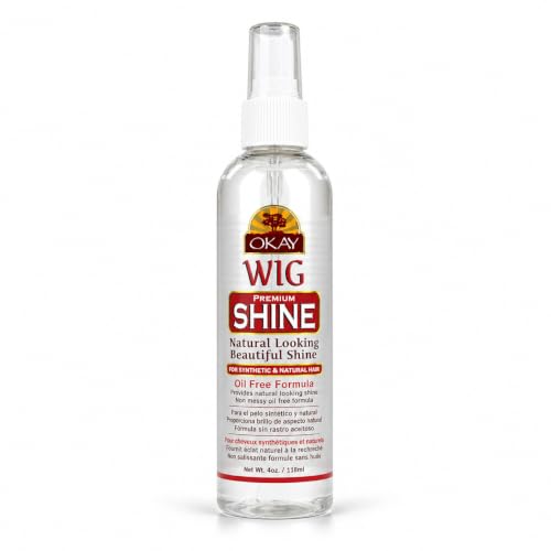 Okay Oil-Free Hair Shine Spray for Synthetic & Natural Hair 4oz