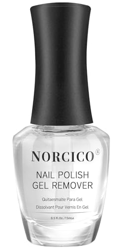 NORCICO Gel Nail Polish Remover - 0.5 Fl Oz, Acetone-Free, Fast-Acting