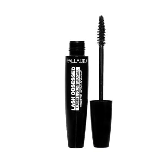 Palladio Lash Obsessed Mascara - Volumizing & Lengthening Black Mascara