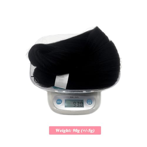 Ai Yuchen 26-Inch Pre-Stretched Black Braiding Hair - 3 Packs