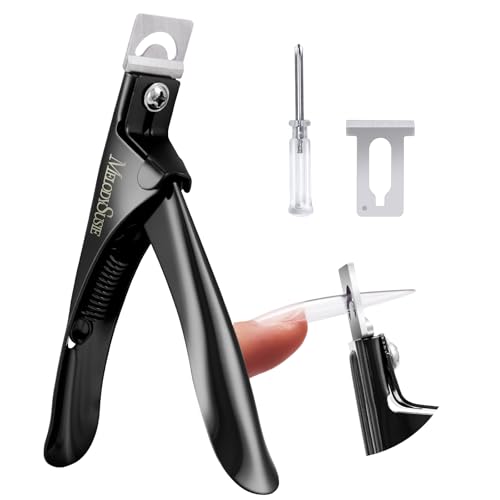 MelodySusie Adjustable Acrylic Nail Clippers - Stainless Steel Nail Cutters for Salon & Home Use