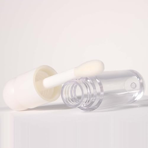 COSIDEA 16pcs White Lip Gloss Tubes 5ml with Wand Applicator