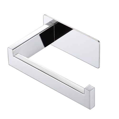 LANC Stainless Steel Wall-Mounted Toilet Paper Holder - Self-Adhesive