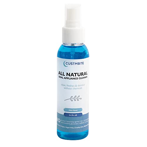 CustMBite All Natural Dental Appliance Cleaner - 3.4oz Spray