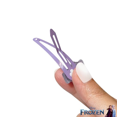 Disney Frozen Hair Clips for Girls - LUV HER 8-Pack Snap Clips for Ages 3+