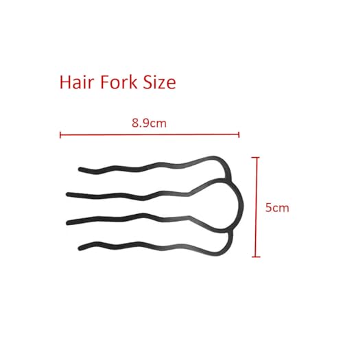 8-Piece Metal Hair Fork Clips for Updos & Hairstyles