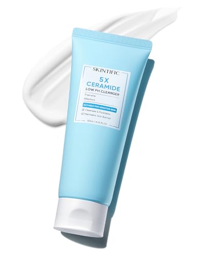 SKINTIFIC Low pH Facial Cleanser with Hyaluronic Acid, 120ml