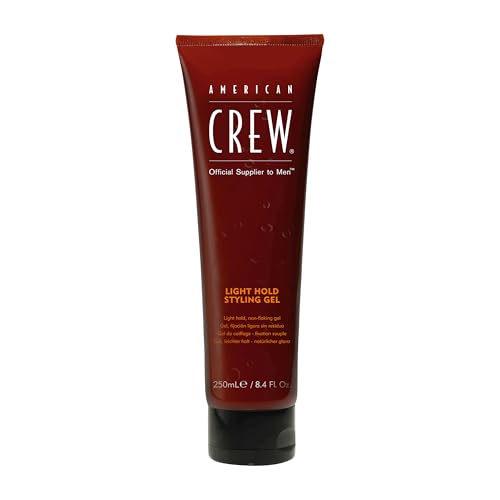 American Crew Men's Light Hold Low Shine Hair Gel - 8.4 Fl Oz, Moisturizing & Frizz Control
