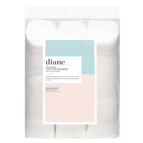 Diane 100% Pure Cotton Makeup Remover Pads - 300 Count