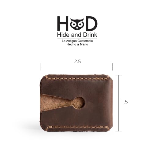 Hide & Drink Bourbon Brown Leather Double Edge Safety Razor Sheath - Travel Protective Cover