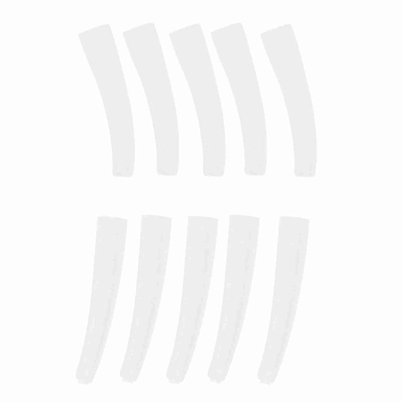 10Pcs Grafting Eyelashes Tips Covers, Non Slip Elbow Tweezers Protective Cover, Soft Silicone Tweezer Point Protectors Cap for Beauty Salon, Makeup College, Transparent