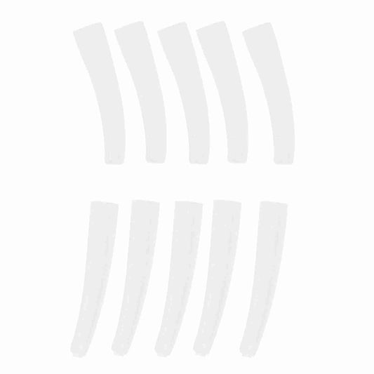 10Pcs Grafting Eyelashes Tips Covers, Non Slip Elbow Tweezers Protective Cover, Soft Silicone Tweezer Point Protectors Cap for Beauty Salon, Makeup College, Transparent