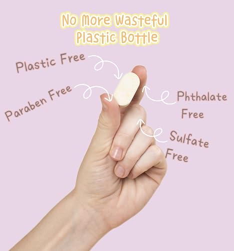 Purle Lemon Foaming Hand Soap Refill Tablets - Eco-Friendly, Reusable Dispenser, 12 Pack