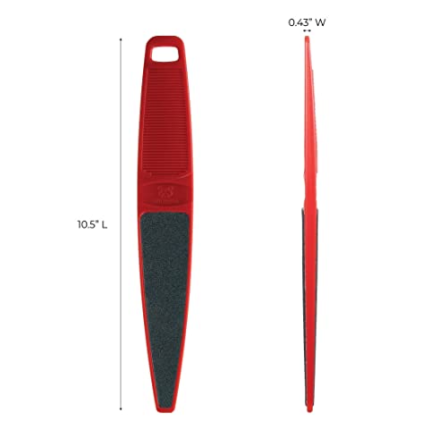 ForPro Red Panda Foot File - 60/100 Grit Double-Sided Pedicure File (Pack of 6)