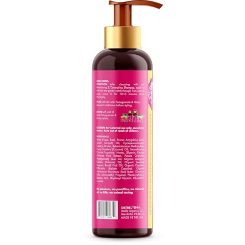 Mielle Organics Pomegranate & Honey Detangling Conditioner 12 oz - Hydrating & Strengthening for Curly Hair