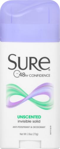 Sure Invisible Solid Unscented Antiperspirant - 3 Pack (2.6 oz)