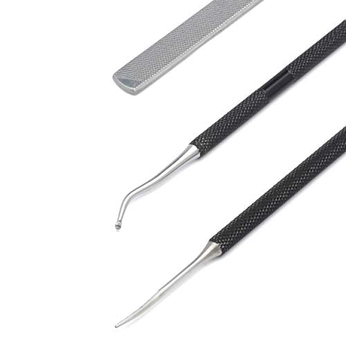 KLIPP Ingrown Toenail Kit - Surgical Steel Dual-Ended Lifter & Files for Home Care