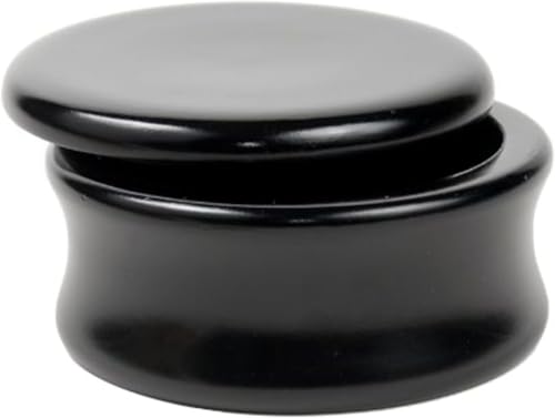 Parker Hand-Carved Mango Wood Shave Soap Bowl - Black Lacquer