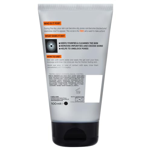 L'Oreal Men Expert Hydra Energetic Face Scrub - 100ml