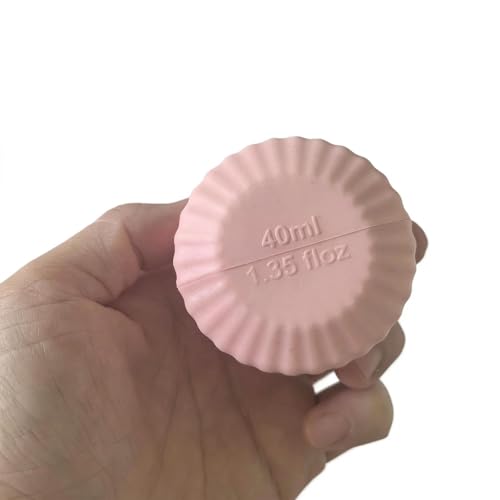 Travel Silicone Cream Containers 4-Pack - 40ml Refillable Skincare Jars
