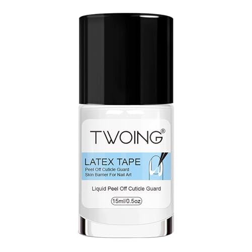YTRUNS White Liquid Latex for Nails, Peelable Cuticle Skin Shield, 15ml
