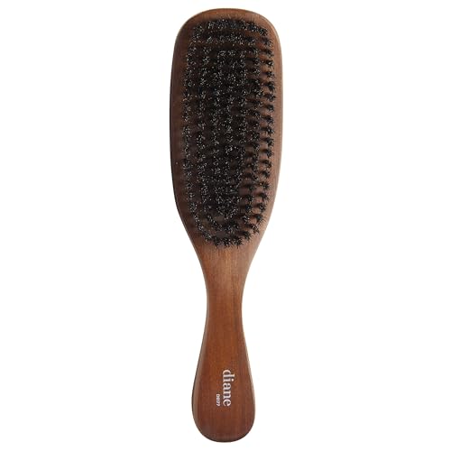 Diane Reinforced Boar Curved Wave Brush for Men – Medium Bristles, 1 Count (Curved Wave)