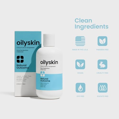 Oily Skin Face Cleanser - Oil Control Hydrating Gel with Citrus & Natural Extracts