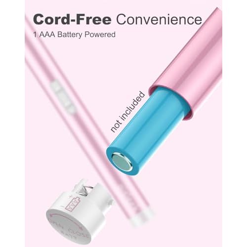 Eyebrow Trimmer for Women, Dual Head Facial Hair Remover with Precision Detail Trimmer, Portable Battery Powered Eyebrow Razor for Brows, Upper Lip, Chin & Peach Fuzz
