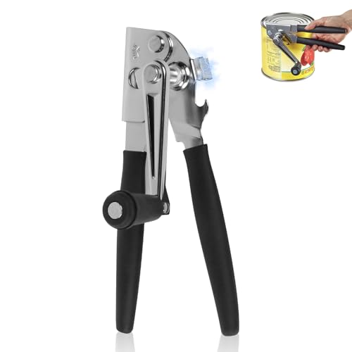 Heavy Duty Manual Can Opener with Folding Crank Handle
