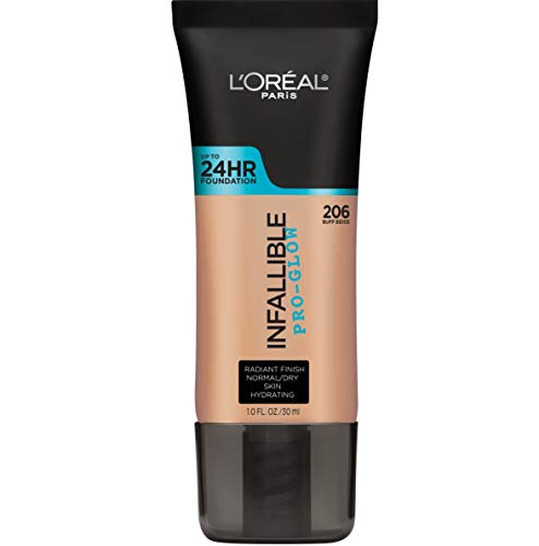 L'Oreal Paris Infallible Pro-Glow Foundation with SPF, Buff Beige - 1 fl oz