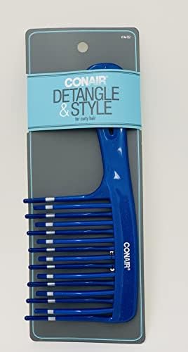 Conair Detangling Comb Pack of 3 – Wide-Tooth Hair Styling Comb for Thick, Curly Hair