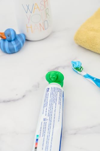 Shrek TubeCapz Funny Toothpaste Topper with 2 Adapters for Crest & Colgate Tubes (Shrek) - USA Made