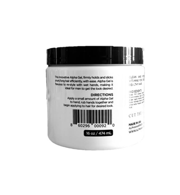 ALPHA Gel - Strong Hold, Water-Based, 16oz - Clean Scent