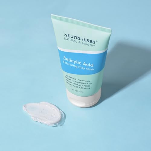 Salicylic Acid Clay Mask for Acne & Oily Skin - Hydrating & Purifying Facial Mask 3.5 Oz