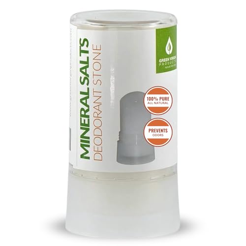 100% Pure Mineral Salt Deodorant Stone - Natural, Non-Toxic Protection