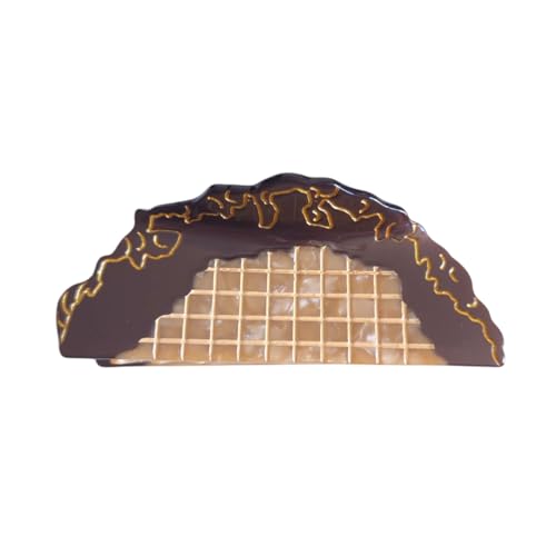 Waffle Hair Claw Clip by Clip Sugar - Cute Acetate Non-Slip Hair Accessory