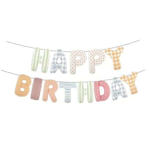 Happy Birthday Balloon Banner - Colorful Foil Letter Set