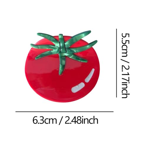Tomato Hair Clip - Cute Acetate Claw Clip for Women