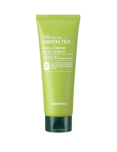 TONYMOLY Chok Chok Green Tea Foaming Facial Cleanser - Hydrating & Refreshing