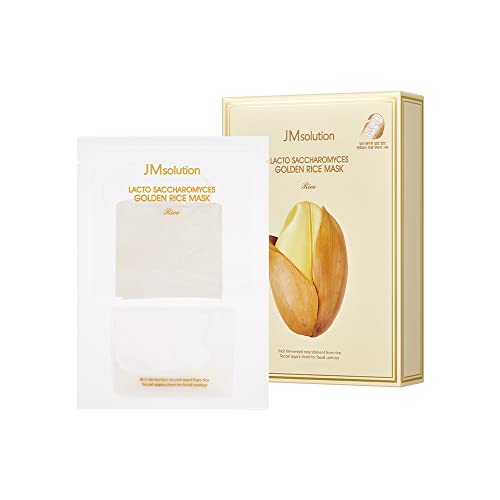 JMsolution Lacto Saccharomyces Golden Rice Mask - 10 Sheet Facial Pack