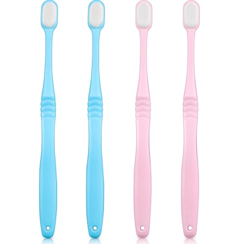 Boao Extra Soft Toothbrushes - 4 Pack for Sensitive Teeth