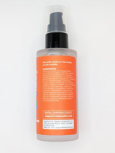Clean Beauty 2oz Snail Mucin & Vitamin C Face Serum Anti-Aging with Hyaluronic Acid