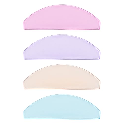 Multicolor Flat Lash Lift Shields - 4 Pcs Glueless Self-Adhesive
