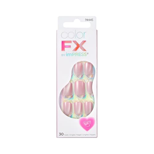 imPRESS Valentine’s Day Short Pink Squoval Press On Nails with Strong Adhesive - Up to 10 Days