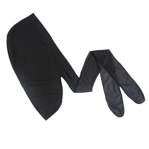 WAV ENFORCER Premium Do-Rag Black for Hair Waves & Braids, Moisture Retention