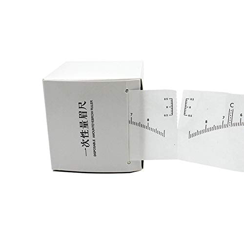 Disposable Eyebrow Ruler Stickers for Microblading - 50 Pcs
